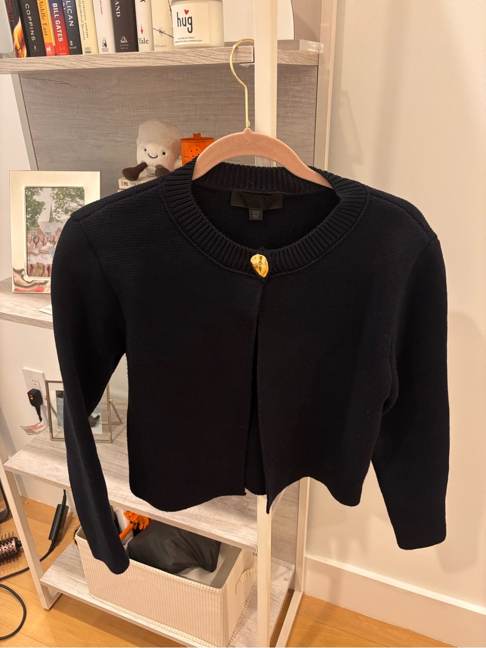 Black cardigan